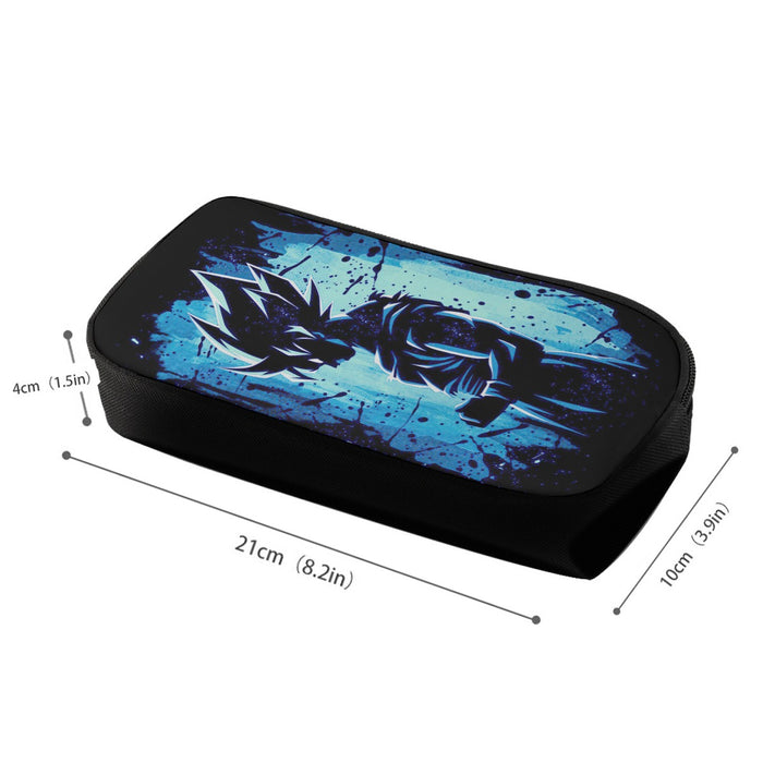 Awesome Goku Blue Design Dragon Ball Z Pencil Bag