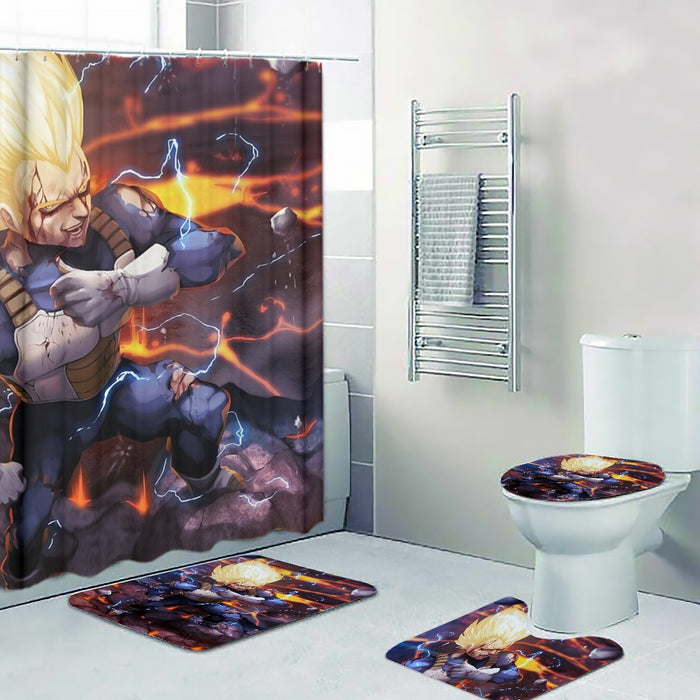 Dragon Ball Z Vegeta Super Saiyan Lightning Custom Four-piece Bathroom