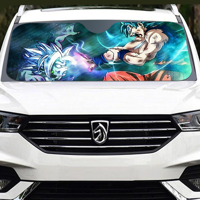 Dragon Ball Fused Zamasu Goku Blue Super Saiyan Epic Windshield Sunshade