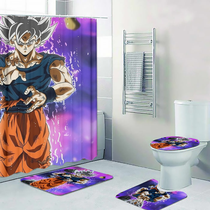 Dragon Ball Z Goku Ultra Instinct Form White Hair Four-piece Bathroom