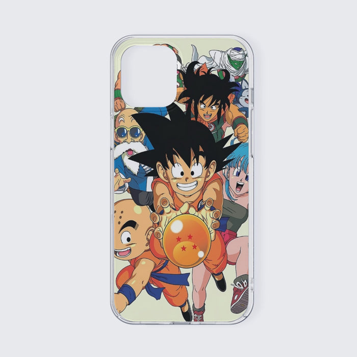 DBZ Kid Goku Master Roshi Bulma Krillin Chasing Dragon Ball Funny iPhone 13 Case
