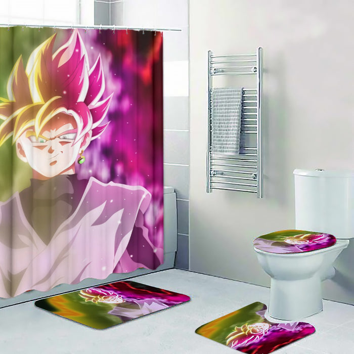 Dragon Ball Super Saiyan Black Goku Rose 2 Epic Style Four-piece Bathroom