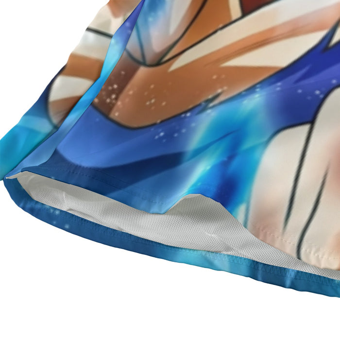 Dragon Ball Goku Blue Kaioken Ultra Instinct Epic 3D Beach Pants