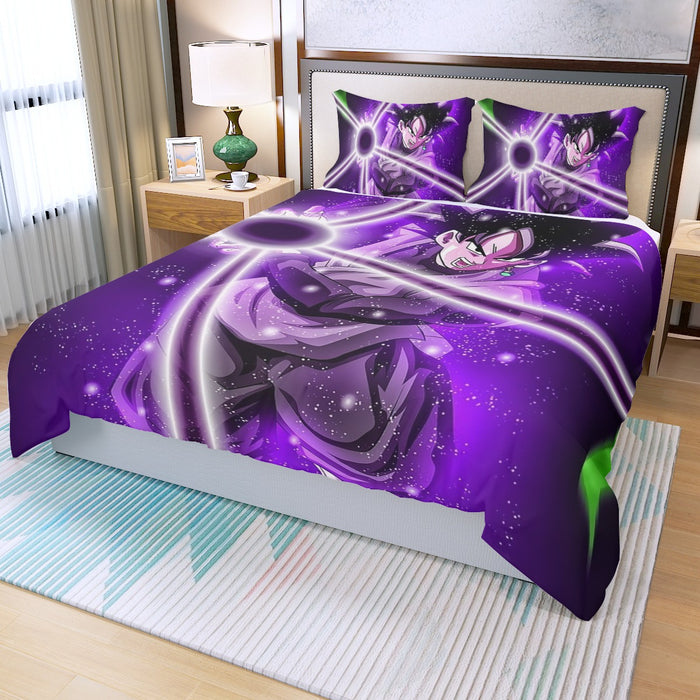 DBZ Goku Black Zamasu Power Ball Attack Cool Design Streetwear  Three Piece Duvet Cover Set