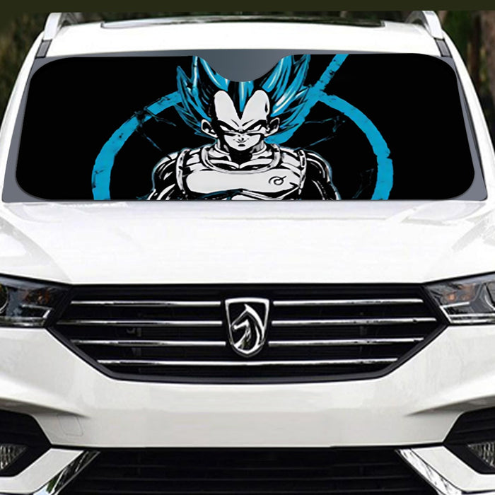 Dragon Ball Super SSGSS Vegeta Whis Symbol Windshield Sunshade