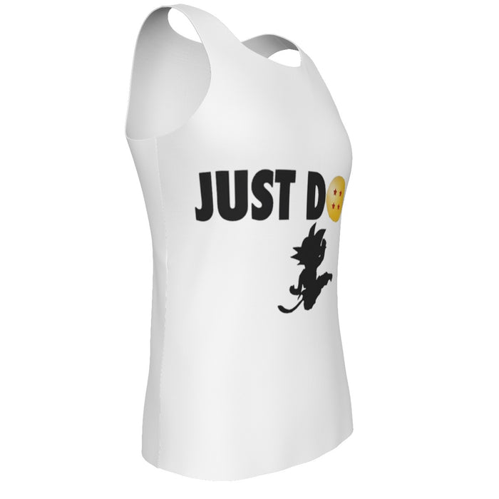 Just Do It Slogan Dragon Ball Kid Goku Dope Black Tank Top