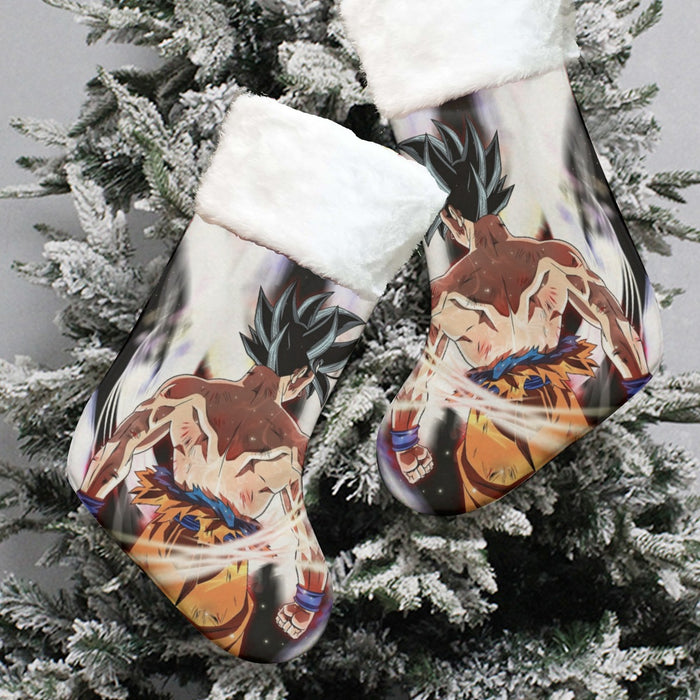 Dragon Ball Goku Damaged Battle Muscular Powerful Aura Christmas Socks