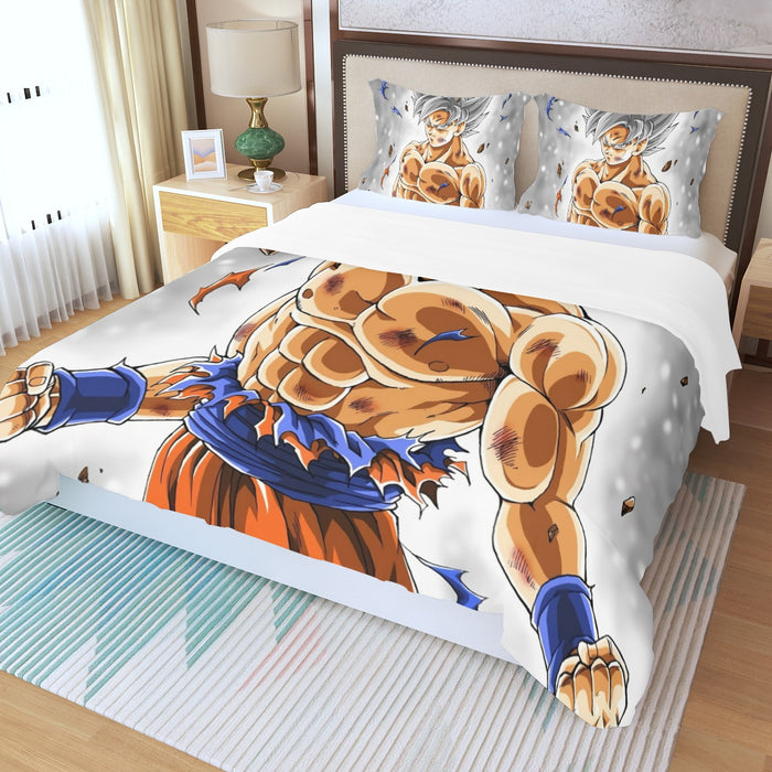 Goku Mastered Ultra Instinct Three Piece Duvet Cover Set