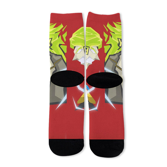 Dragon Ball Super Cool Legendary Broly Cool Vector Art Socks