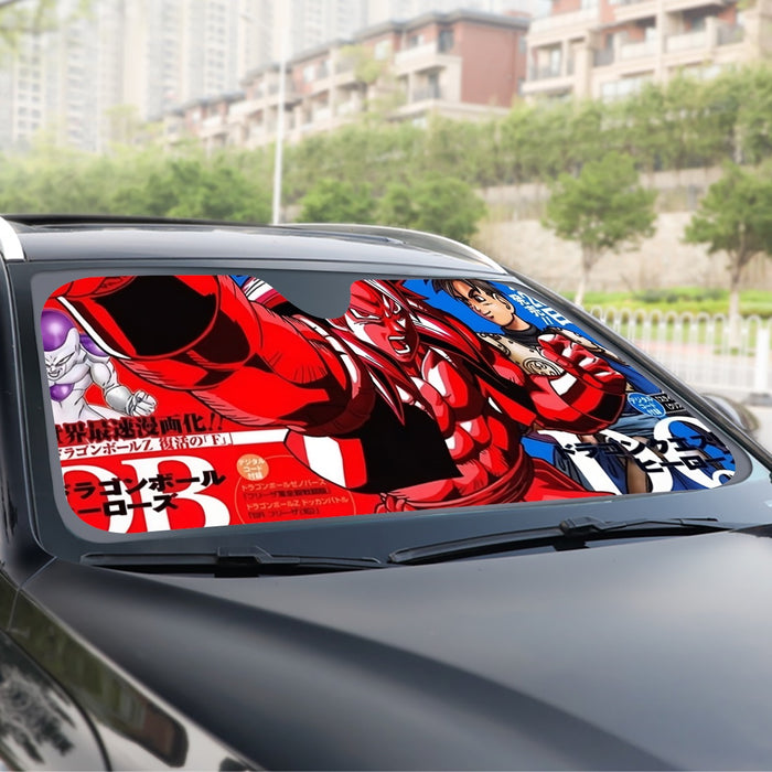 Japan Magazine Full Cover Gogeta Heroe SSJ4 Stylish 3D Windshield Sunshade