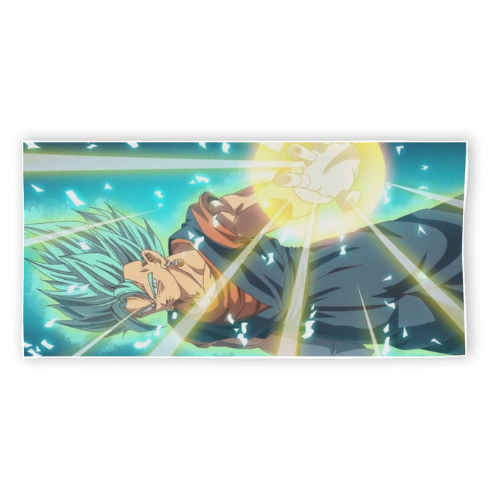 Dragon Ball Vegito Blue Super Saiyan Big Bang Flash Beach Towel