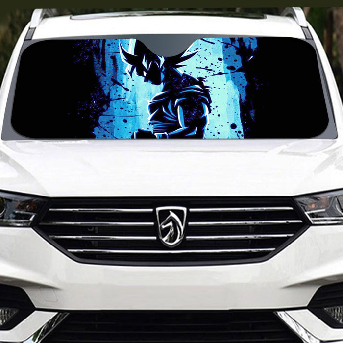 Awesome Goku Blue Design Dragon Ball Z Windshield Sunshade