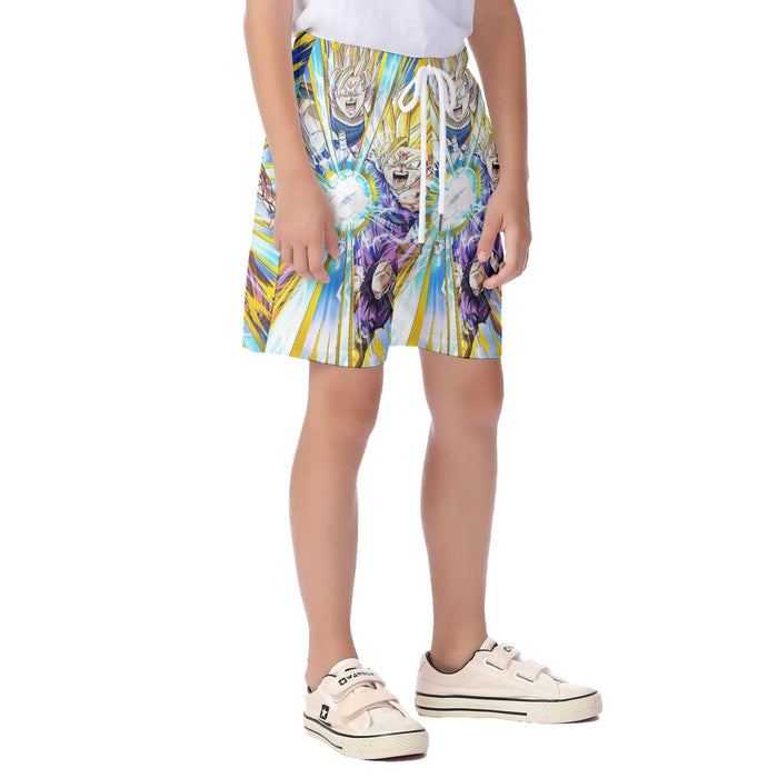 Dragon Ball Teen Gohan Dokkan Battle Super Saiyan 3 Cool  Kid's Beach Shorts