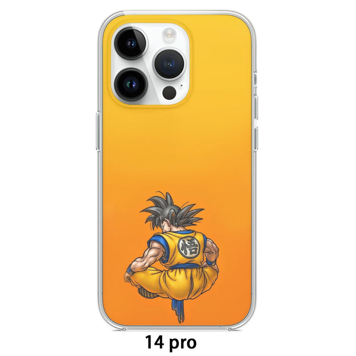 Goku Orange Background iPhone 14 Case