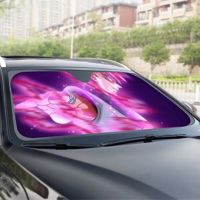 Dragon Ball Super Saiyan Black Goku Rose Cool Casual Windshield Sunshade