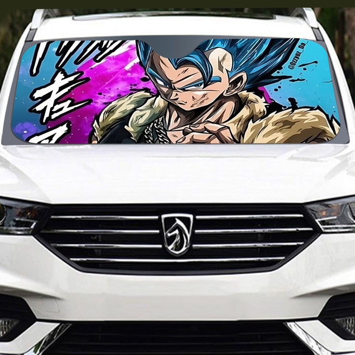 Super Saiyan Blue Gogeta Windshield Sunshade