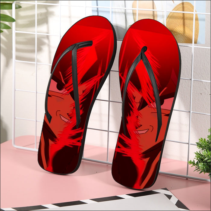 Dragon Ball Son Goku Portrait Japanese Anime Full Print Flip Flops