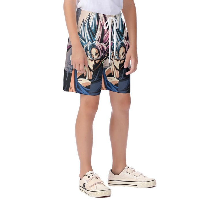 Dragon Ball Super SSGSS Kid's Beach Shorts