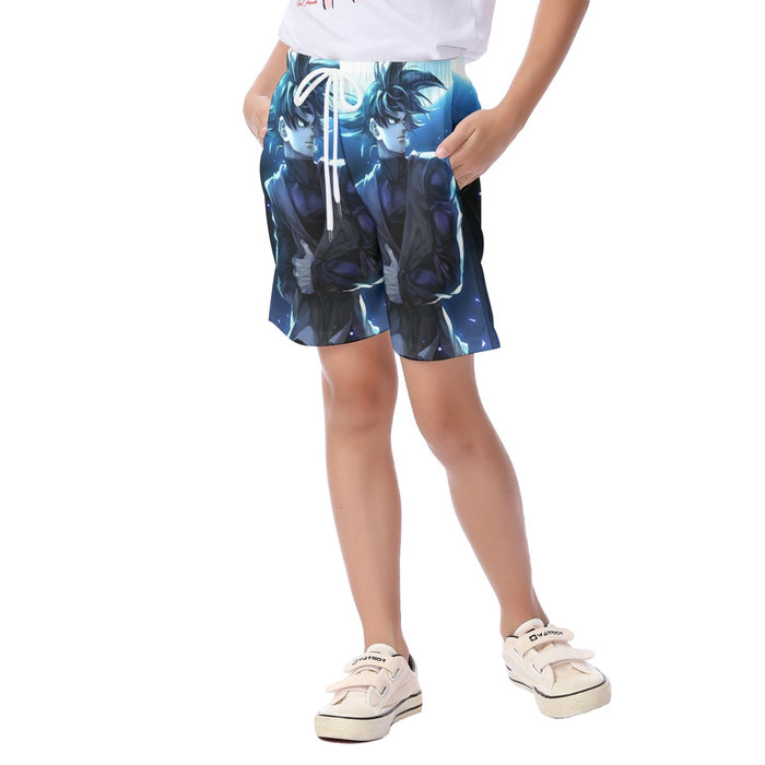 Dragon Ball Super Goku Black Cool Night Blue Sea Kid's Beach Shorts