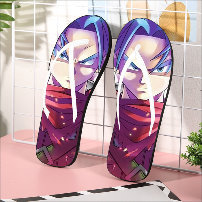 Future Trunks DBS Powerful Fighter Super Saiyan Cool Trendy Flip Flops