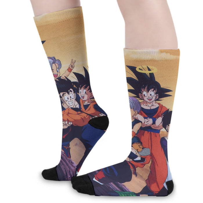 Dragon Ball Son Goku Happy Family Socks