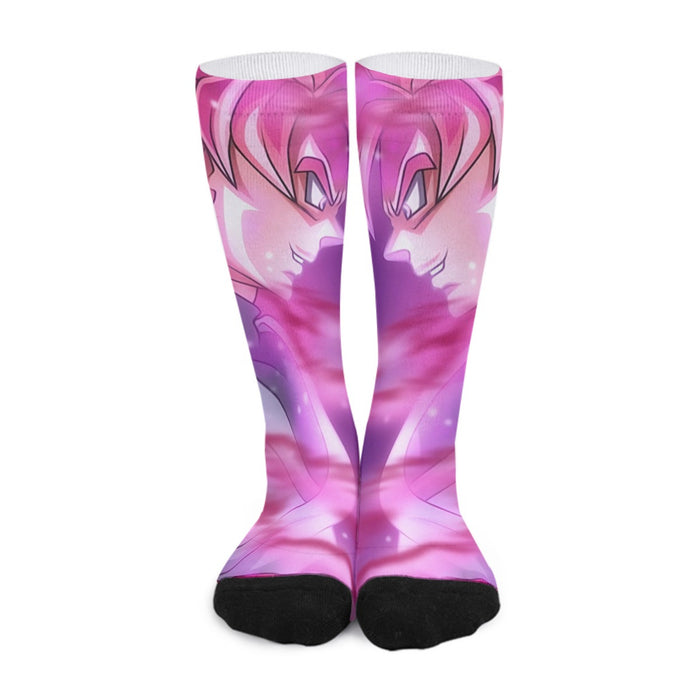 Dragon Ball Super Saiyan Black Goku Rose Cool Casual Socks