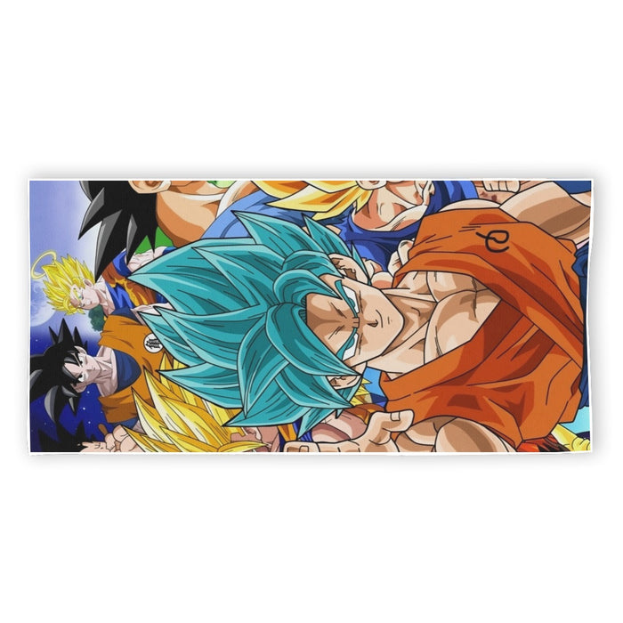 DBZ Goku Saiyan God Blue SSGSS Whis Symbol Cool Design Beach Towel