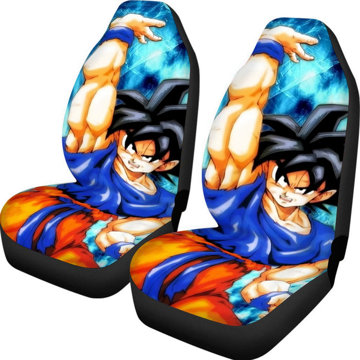 Dragon Ball Z Son Goku Cool Blue Aura Energy Ball Car Seat Cover