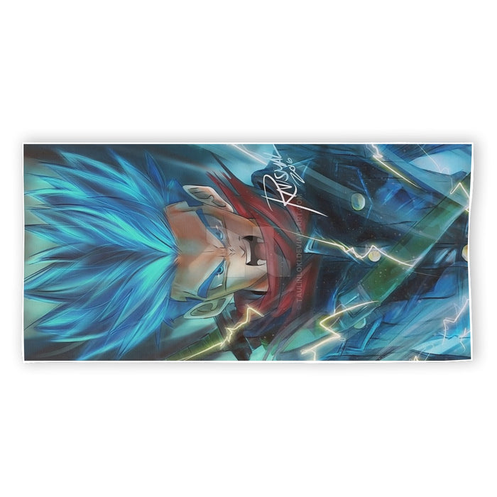 Dragon Ball Super Future Trunks Rage Beach Towel