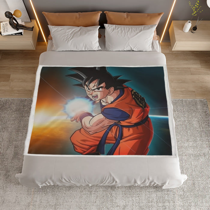 Goku Kamehameha Household Warm Blanket