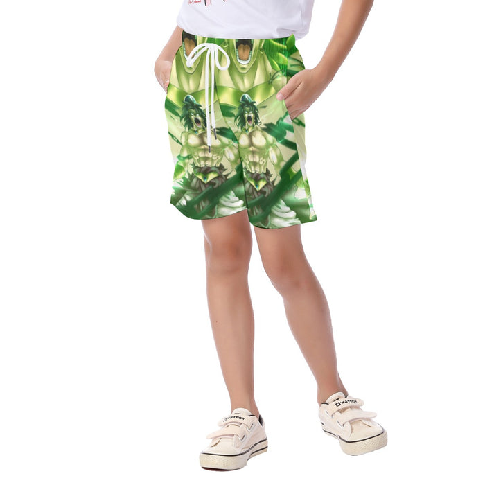 Dragon Ball Legendary Super Saiyan Broly 3D Full Print Streetwear Design Kid's Beach Shorts