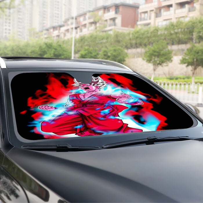 Dragon Ball Cool Goku White Super Saiyan Whis Symbol Windshield Sunshade