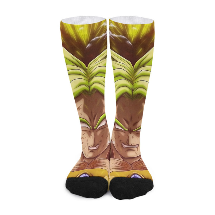 Dragon Ball Super Legendary Super Saiyan Broly White Eyes Custom Socks