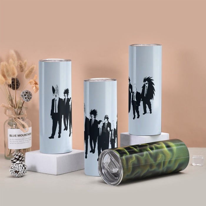 Dragon Ball Characters With Reservoir Dogs Movie Pose Tumbler with twinkle surface