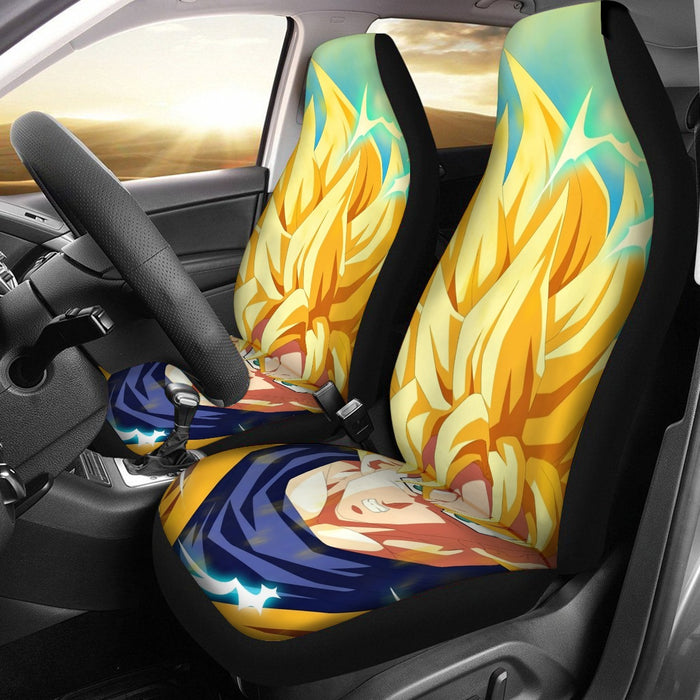 Dragon Ball Goku Super Saiyan Thunder Car Seat Cover | DBZ-Store.com