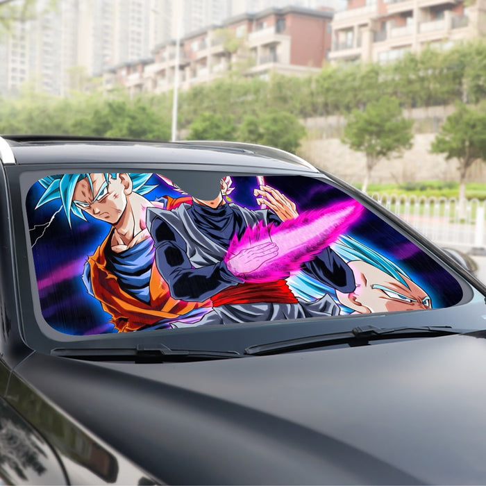 Dragon Ball Goku 2 Goku Rose Vegeta 2 Ultra Instinct Windshield Sunshade