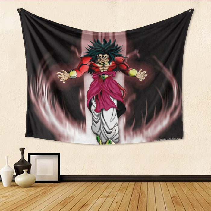 Dragon Ball Z Legendary Super Saiyan Broly 4 Dope Aura Tapestry