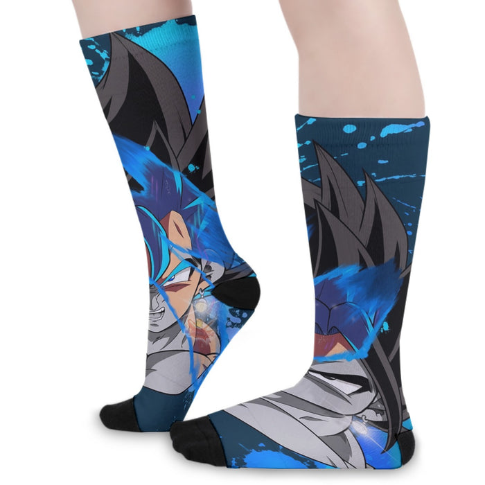 Dragon Ball Z SSJ Goku Painted Socks