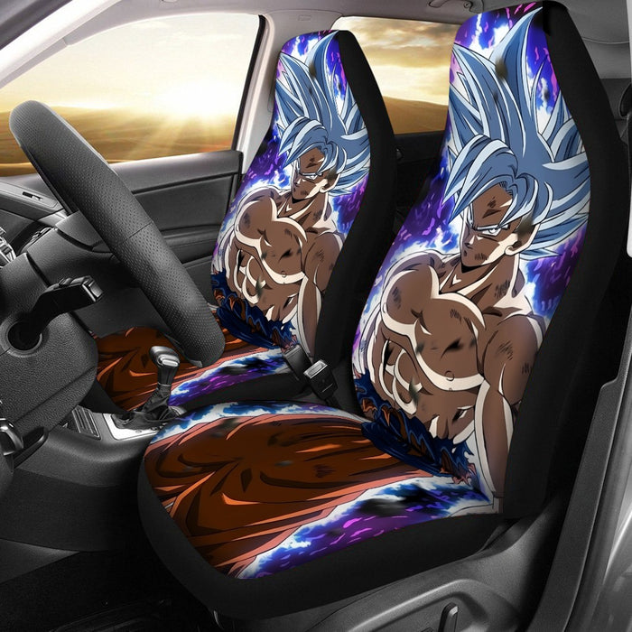 Dragon Ball Goku Ultra Instinct Power Up Vibrant 3D Car Seat Cover