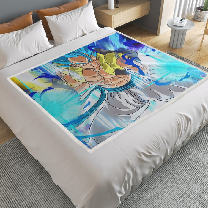 Super Saiyan Blue Gogeta Household Warm Blanket