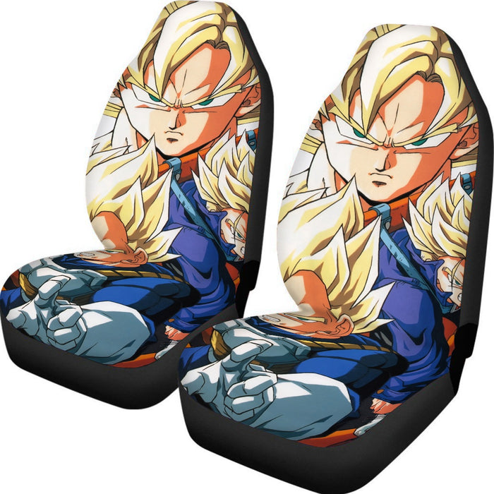 Dragon Ball Goku Vegeta Trunks Super Saiyan Power Heroes Cool Trending Design Car Seat Cover