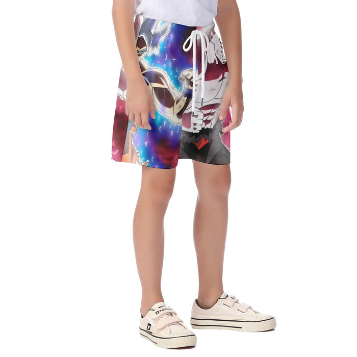 Dragon Ball Super Goku vs Jiren Fierce Battle Full Print  Kid's Beach Shorts