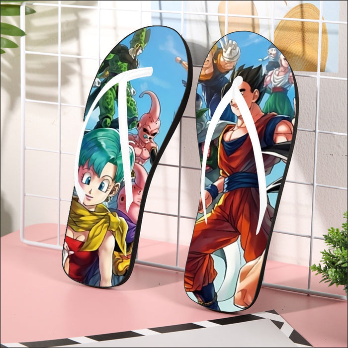 Dragon Ball Z Characters Flip Flops