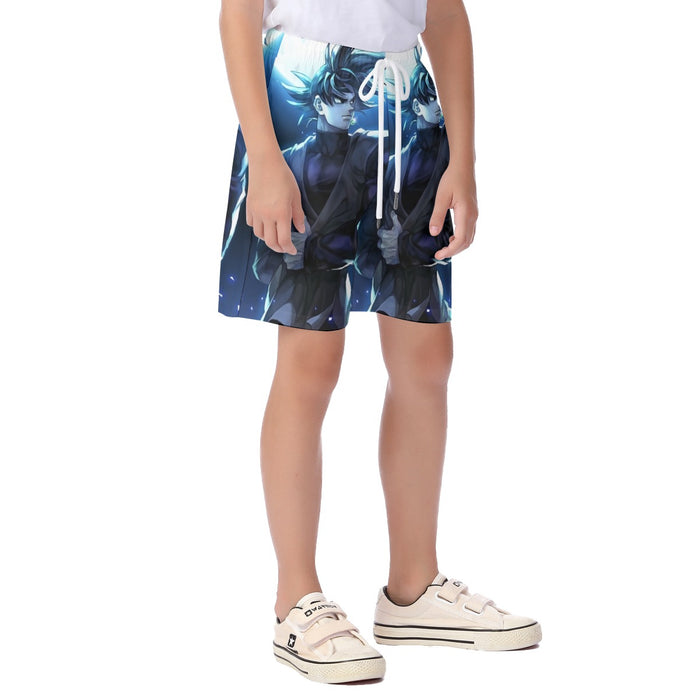 Dragon Ball Super Goku Black Cool Night Blue Sea Kid's Beach Shorts