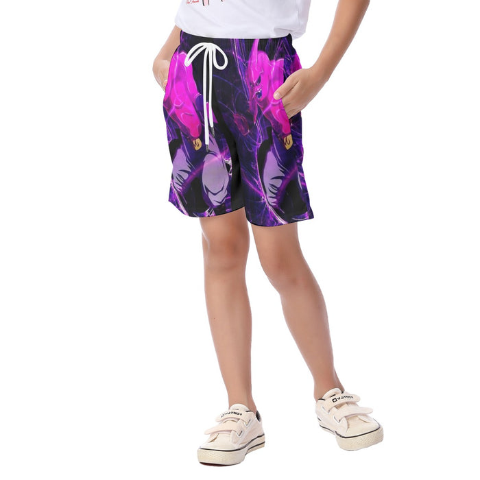 Dragon Ball Kid Buu Madness Destruction Dope Design Trending Kid's Beach Shorts