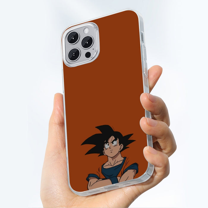 Goku Orange Minimalistic Background iPhone 14 Case