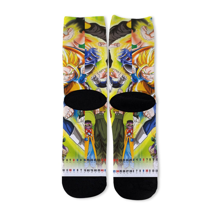 Dragon Ball Gohan Kid Super Saiyan Villain Vibrant Color Design Socks