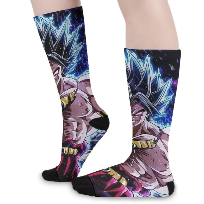 DBZ Legendary Super Saiyan Broly With Black Hair Socks