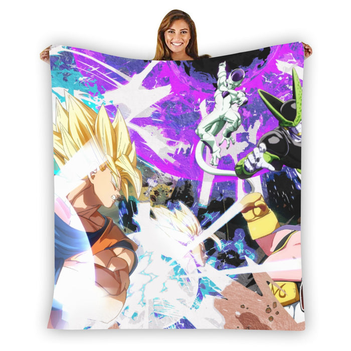 Dragon Ball Z  Goku & Vegeta Vs Frieza & Cell Blanket