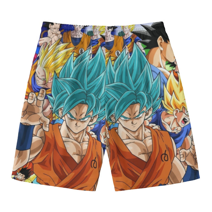 DBZ Goku Saiyan God Blue SSGSS Whis Symbol Cool Design Beach Pants